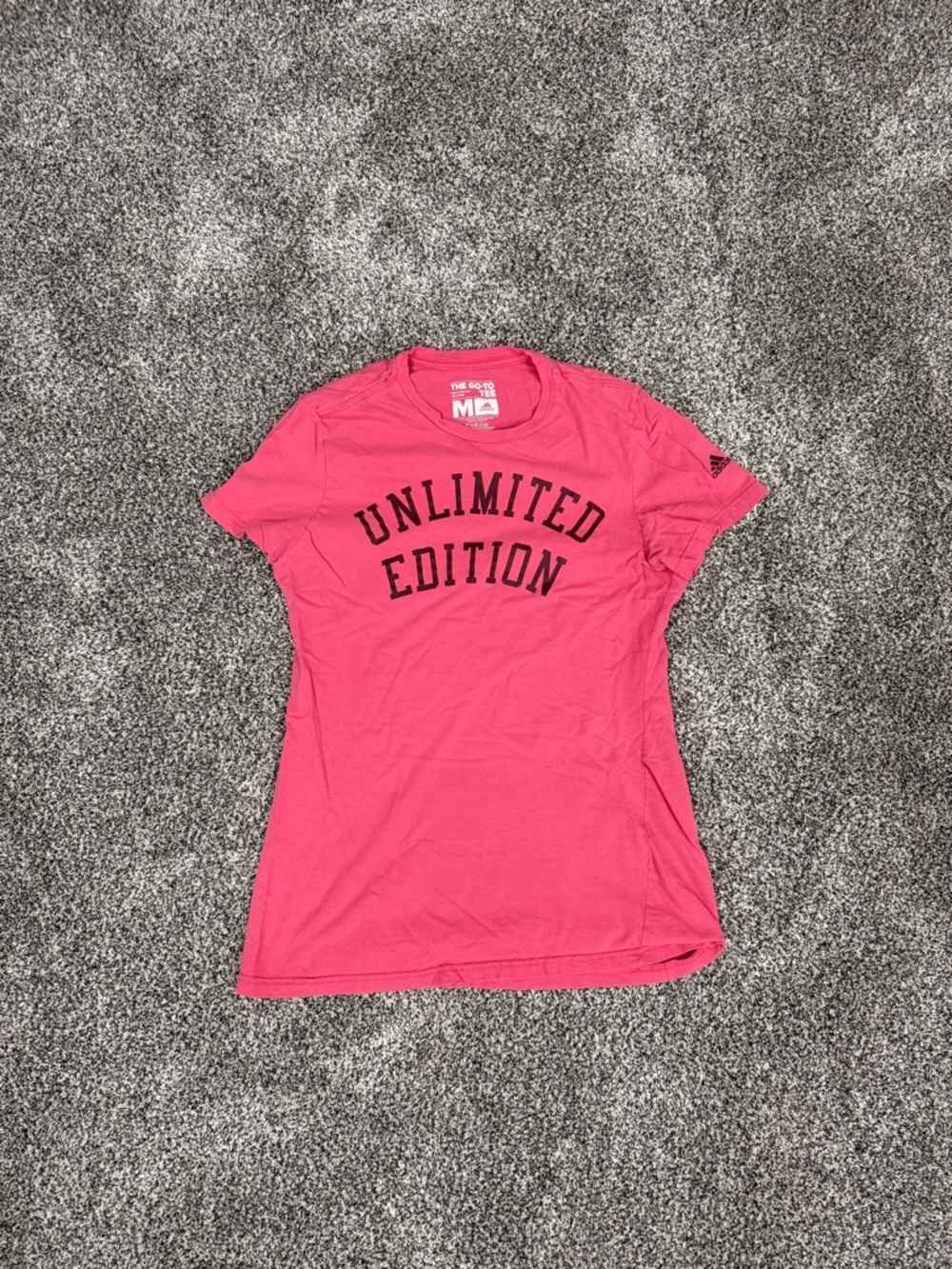 adidas Women’s Bright Pink 'Unlimited Edition' Graphic Tee